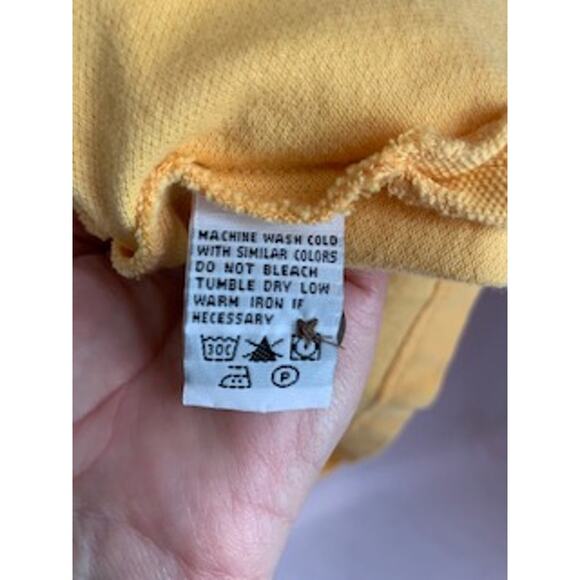 Tommy Bahama Relax Mens XL Yellow Cotton Polo Short Sleeve - Picture 7 of 7